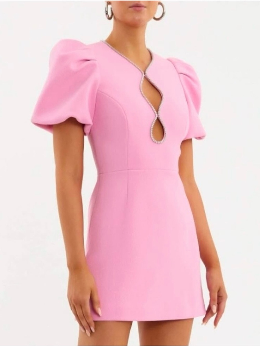 Rebecca Vallance Embellished Balloon-Sleeve Minidress